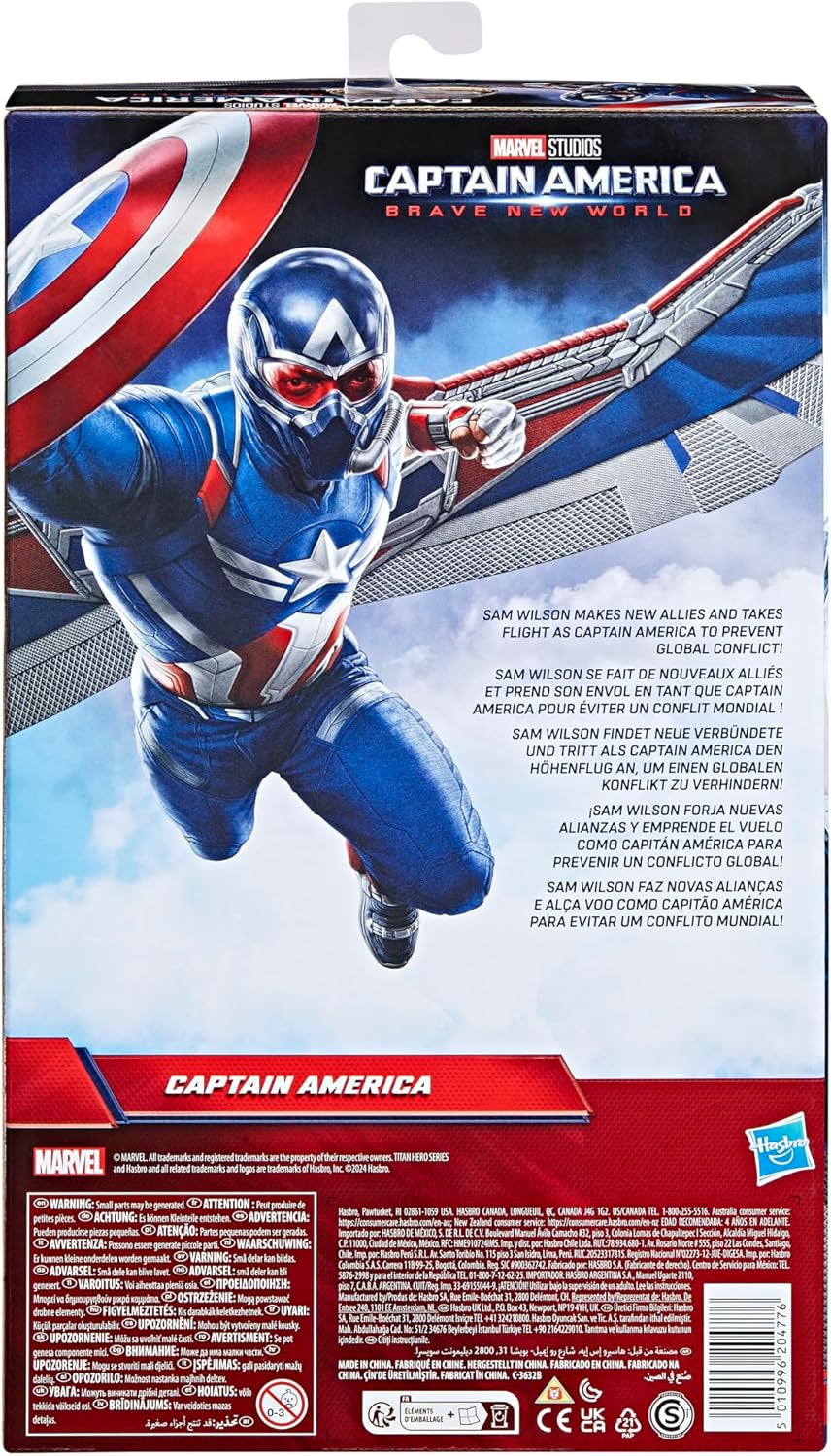 Marvel Studios Capitán América Un Mundo Feliz, Figura de acción Capitán América Deluxe, 30 cm Figuras de acción Naty Shop