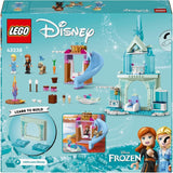 LEGO Disney Frozen Palacio de Hielo de Elsa, Castillo de la Reina de Hielo, muñeca de juguete de la Princesa ELSA y Anna, además de 2 figuras de animales, fantástico regalo para niñas y niños de 4 años 43238 Juegos de construcción Besuche den LEGO-Store