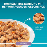 PURINA ONE Comida húmeda para gatos Sensitive, trozos tiernos en salsa de pollo, paquete de 26 (26 x 85 g)