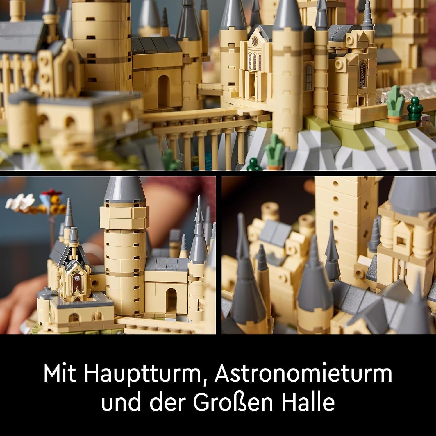 Castillo de Hogwarts LEGO Harry Potter con alas de castillo - set de colección para adultos que incluye torre principal y torre astronómica, cámara secreta y minifigura de arquitecto - regalo para mujeres - 76419 Juegos de construcción Besuche den LEGO-Store
