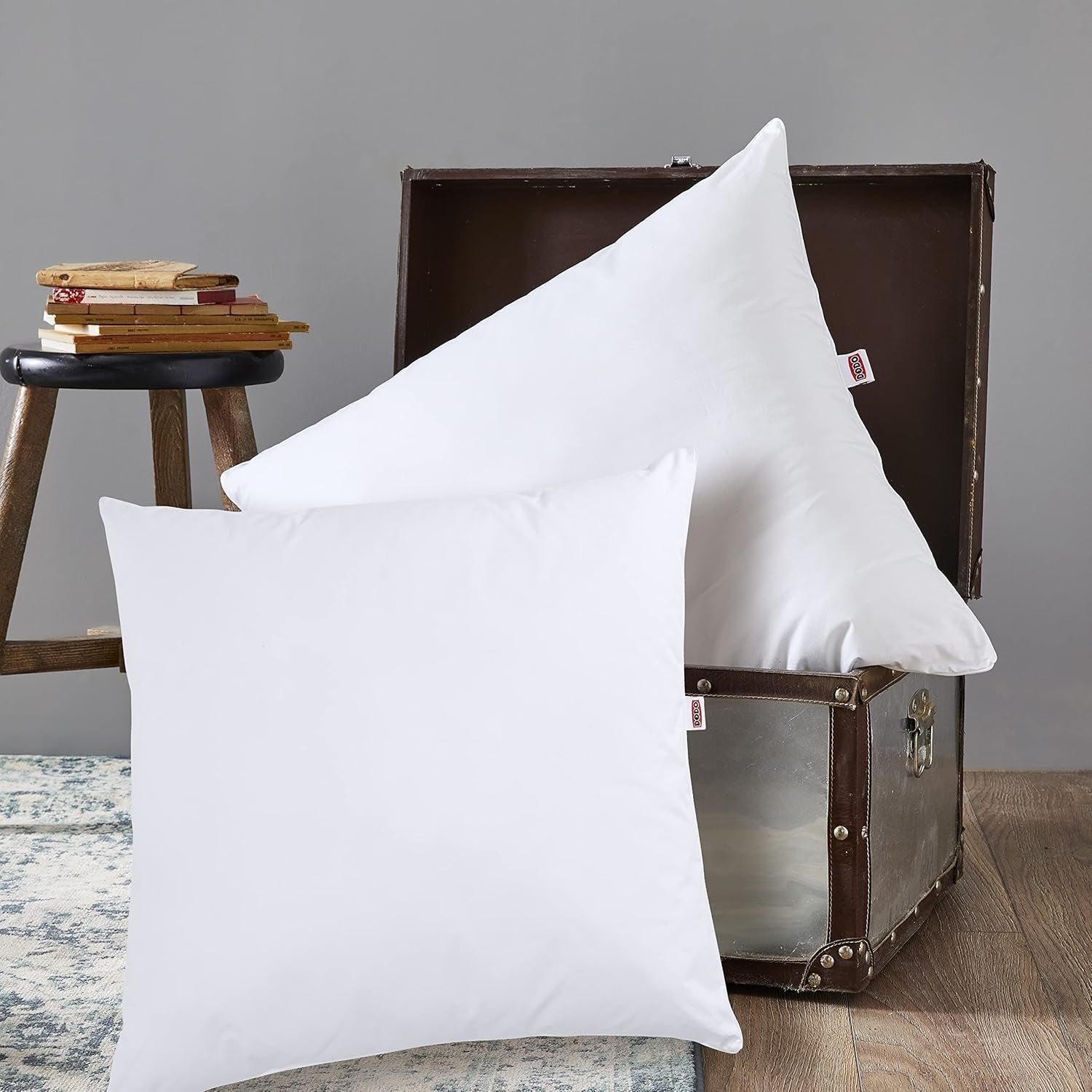 DODO 2 Piezas, Ultra Suave, 60 X 60 Cm, Suave Comodidad, 2 Almohadas Arizona, Circulación de Aire e Inflables, Lavable a Máquina a 40°C Naty Shop Almohadas Estándar