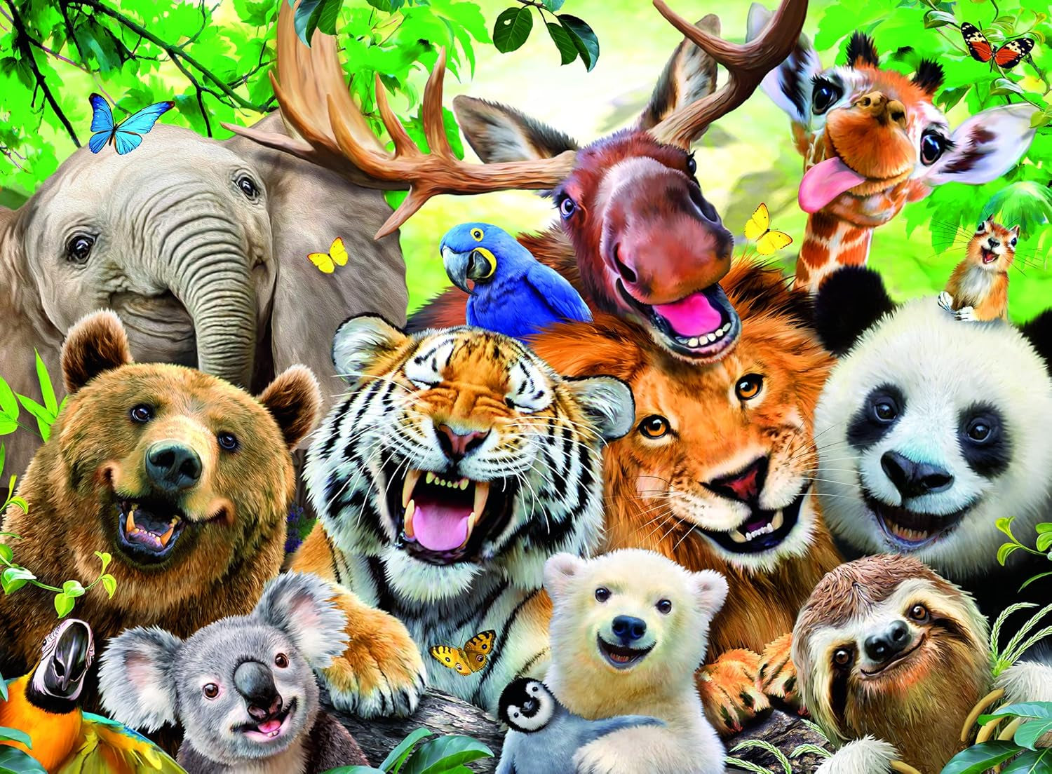 Rompecabezas para niños Ravensburger - 13354 ¡Por favor, sonríe! - Puzzle de 300 piezas para niños a partir de 9 años Puzzle Naty Shop