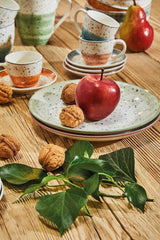 Servicio de mesa Sienna para 6 personas, 18 piezas, porcelana, multicolor