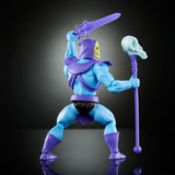 Juguete Masters of the Universe Origins, figura de Skeletor de la colección de dibujos animados, villano de aprox. 14 cm con armadura, bastón, espada y 2 máscaras, Figuras de acción HYD24 Naty Shop