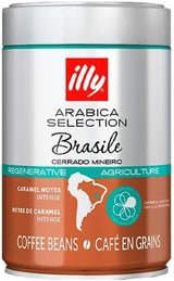 ILLY 6 cajas de café en grano de 250 gramos cada una, Selección Arábica, Brasil, certificado Cerrado Mineiro, Regenagri