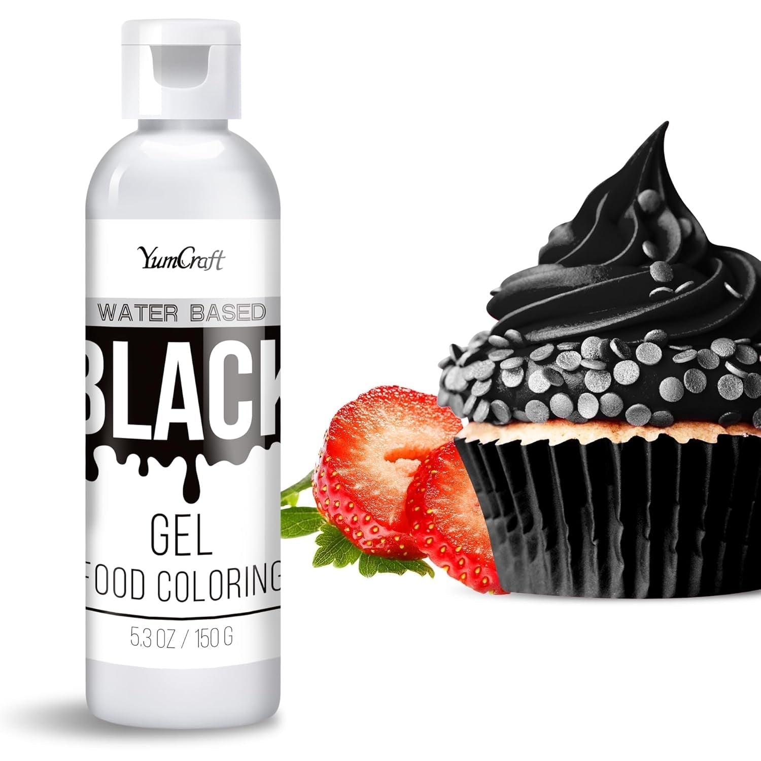 Color alimentario en gel – Color alimentario en gel altamente concentrado para pasteles, hornear, huevos de Pascua, bebidas – Color alimentario sin azúcar para fondant, glaseado, limo, decoración de pasteles (terciopelo rojo, 150 g)