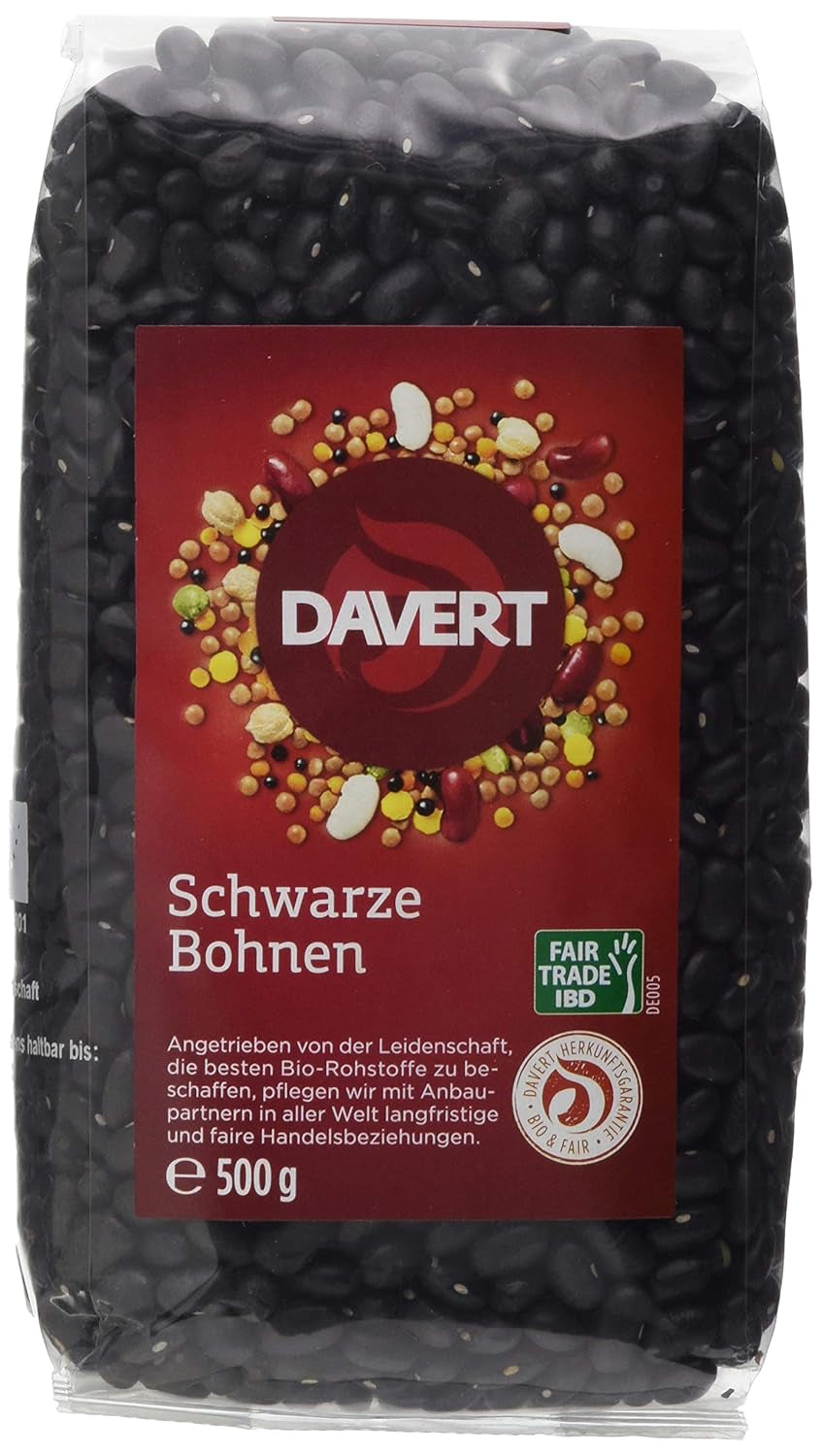 Frijoles negros Davert (1 x 500g)