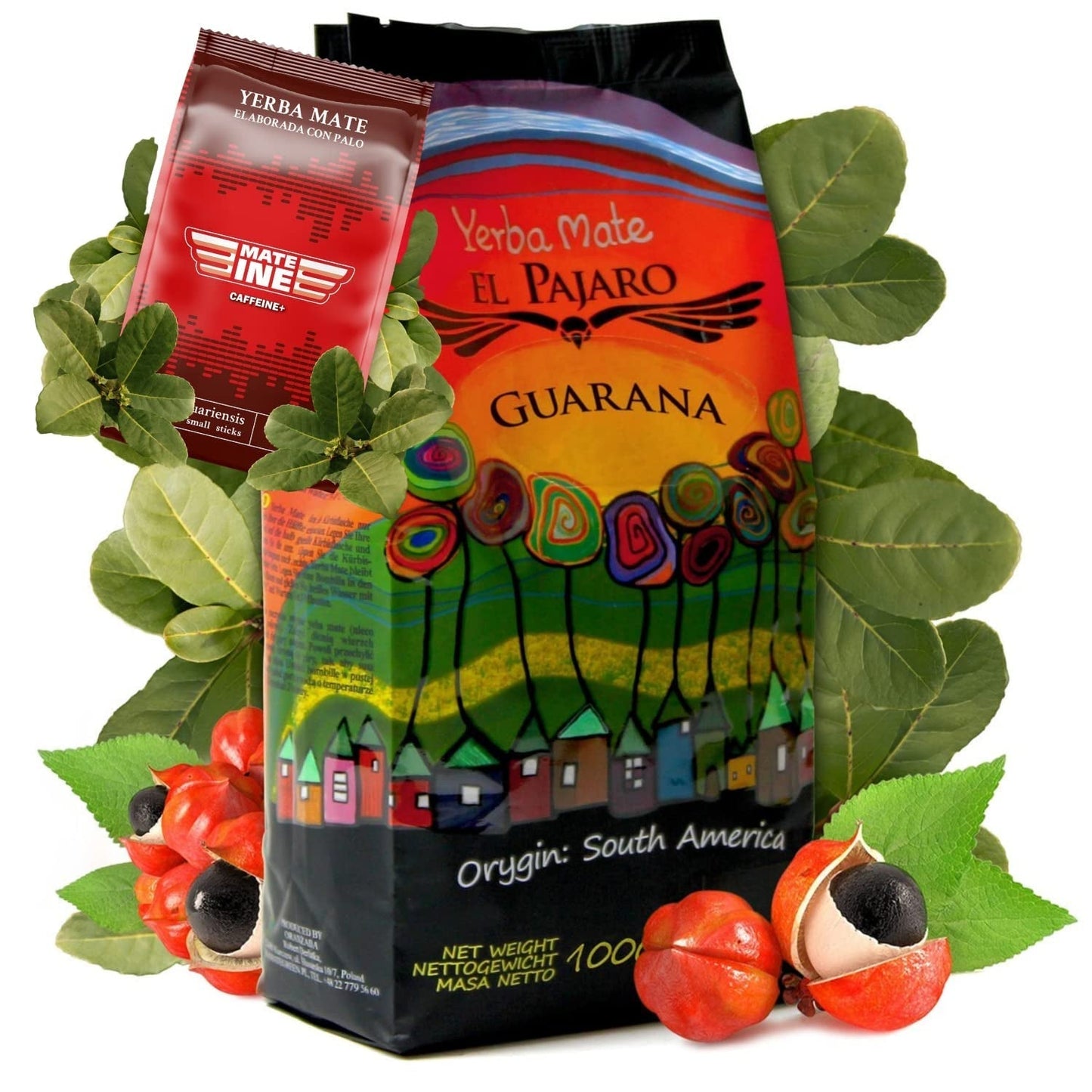 Guaraná 1000 g | Mate de Paraguay | Fuerte, con catuava, guaraná en polvo, lima | Extra fuerte, tonificante, alta estimulación.