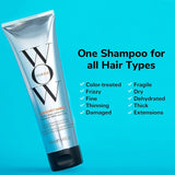 Wow Color Shampoo, champú para el cuidado del color sin siliconas y sin sulfatos para cabellos teñidos, 250 ml Ducha y baño Naty Shop