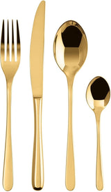 Sambonet 52553G81 - Juego de cubiertos Taste Golden 24 piezas Cocina Naty Shop