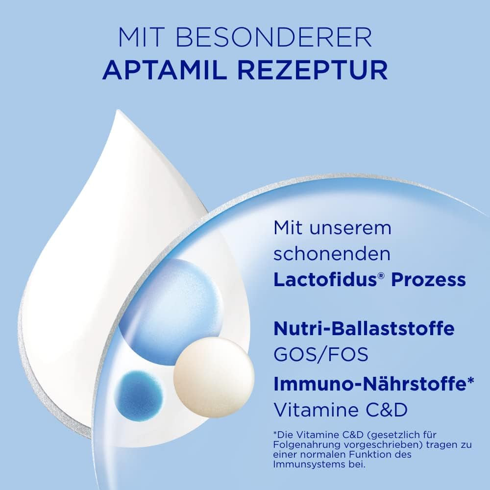 Aptamil Pronutra 2, leche de continuación a partir de los 6 meses, leche para bebés lista para beber (4 x 200 ml)