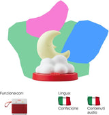 Figura sonora - Cuentos para dormir - Cuentos sonoros y cuentos de hadas - Juguete con contenido educativo, niños y niñas de 3 a 5 años, versión italiana Bebe Toys Naty Shop