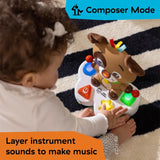Baby Einstein, Drum & Learn Dean Juguete Musical de Aprendizaje - Juguete Bebé Multisensorial, 2 Modos de Juego, Colores, Formas e Instrumentos, Más de 50 Sonidos, A Partir de 6 Meses Juguetes Bebé Naty Shop