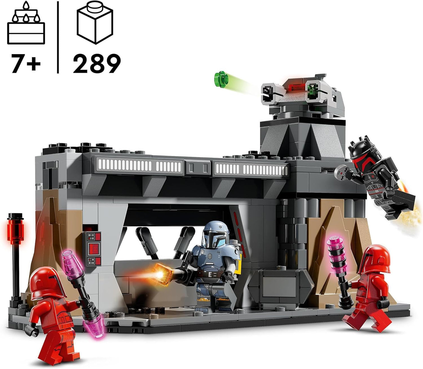 LEGO Star Wars: El duelo mandaloriano entre Paz Vizsla y Moff Gideon, juguete de construcción coleccionable para niños, idea de regalo para niños y niñas creativos mayores de 7 años, Juguete mandaloriano 75386 Juegos de construcción Beuche den LEGO-Store