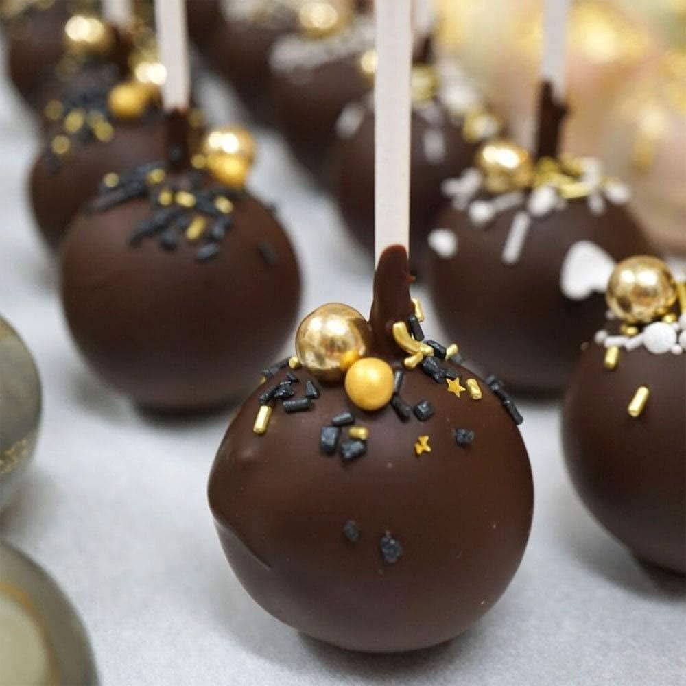 Super Streusel, Gold Rush Decoración Sprinkles Oro Negro Naty Shop