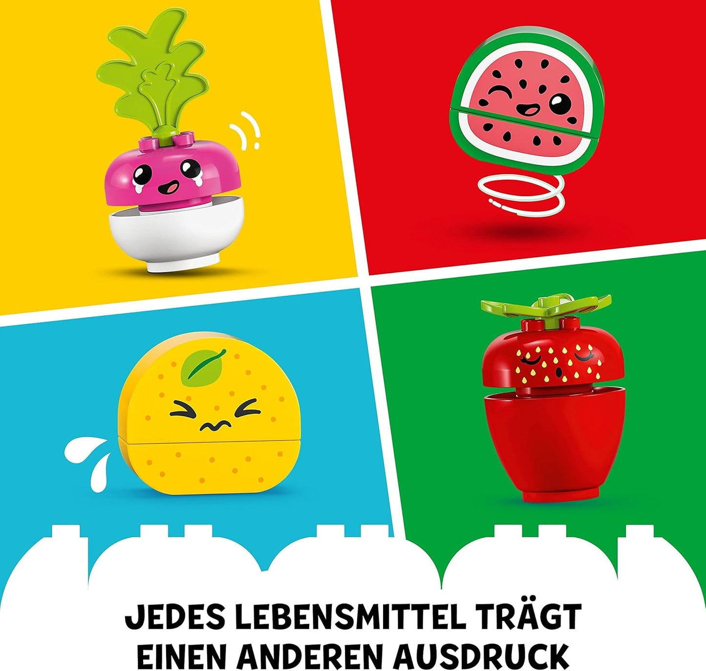LEGO DUPLO My First Organic Market, Set de juguetería para niños y niñas, juguete educativo para niños pequeños a partir de 1,5 años, accesorios para frutas y verduras 10983 Juegos de construcción Besuche den LEGO-Store