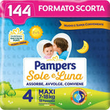 Pampers Pañales Sol y Luna, Unisex, Junior, Talla 5 (11-25 kg), 120 Pañales