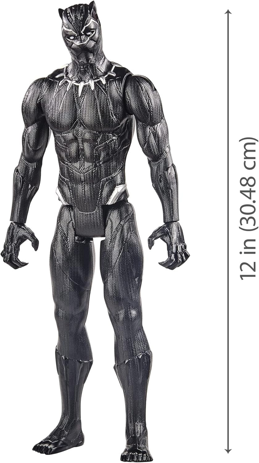 Figura de acción Marvel Avengers Titan Hero Series Black Panther, 30 cm de alto Figuras de acción Naty Shop
