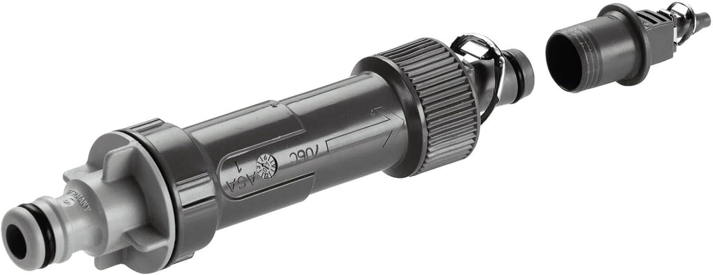 Sistema de riego Gardena Micro-Drip Basic Unit 2000: Unidad básica para reducción de presión, caudal de agua aprox. 2.000 l/h, tecnología de conexión rápida y sencilla (1354-20)