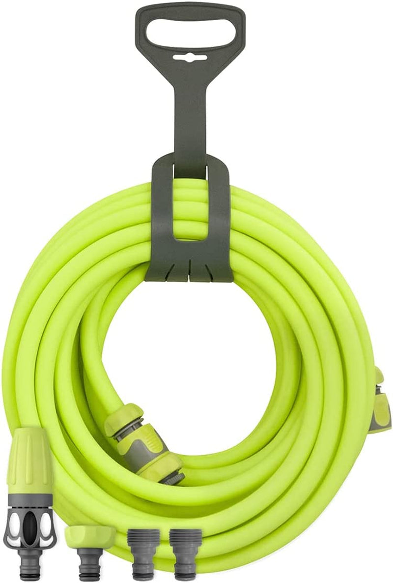 Juego de manguera de jardín de conexión rápida, 1/2 pulg. x 50 pies, duradera, liviana y segura para beber – hfzg12050qn