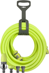 Juego de manguera de jardín de conexión rápida, 1/2 pulg. x 50 pies, duradera, liviana y segura para beber – hfzg12050qn