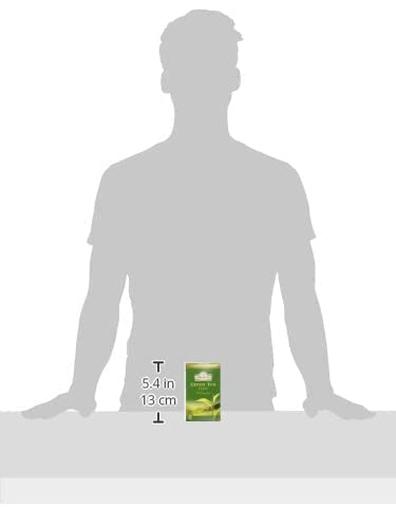 Ahmad Tea - Té verde - Bolsas de té envueltas individualmente selladas con sabor con 2 g de té por porción - 20 bolsas de té con bandas (paquete de 2)