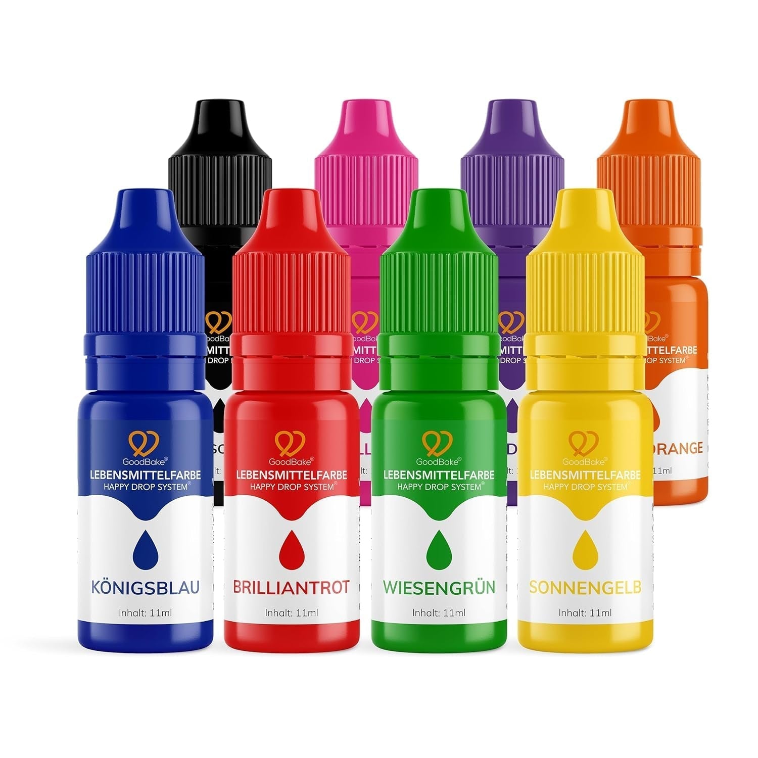 Colorante alimentario rosa Goodbake (11 ml) - Colorante alimentario intenso - Color muy concentrado - Para colorear pasteles, fondant, crema de mantequilla, bebidas, limo y muchos otros artículos. 100% vegano