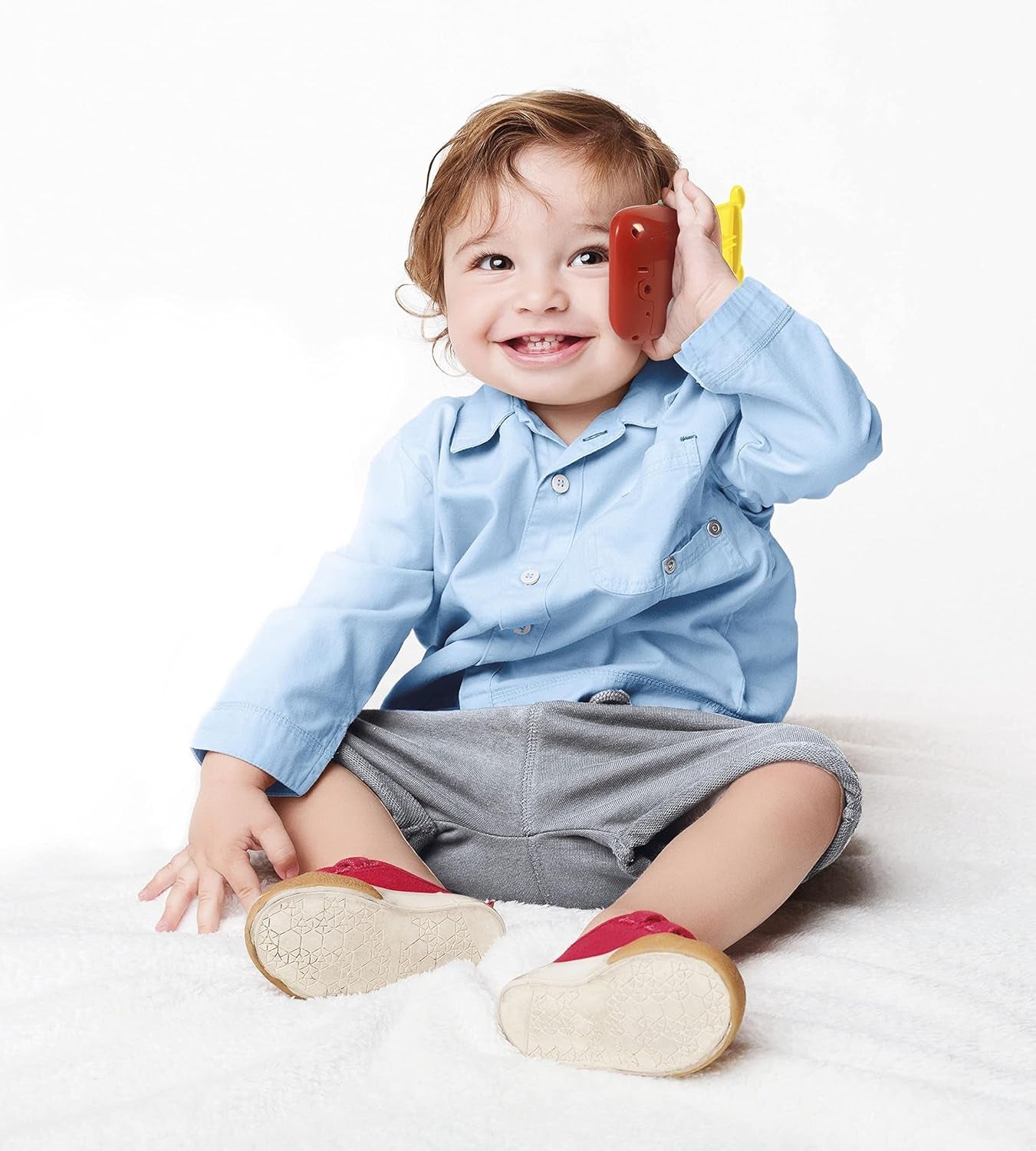 Clementoni 17711 Disney Baby Baby Mickey Smartphone, Móvil Infantil con Efectos de Luz y Sonido, Juguete Interactivo para Niños de 9 a 36 Meses, M, Multicolor Bebe Toys Naty Shop