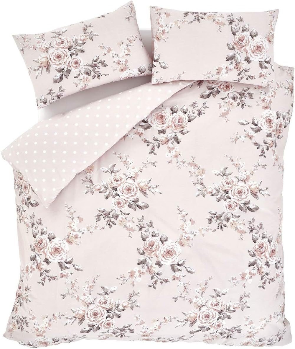 Catherine Lansfield Colcha Canterbury, Cuidado Fácil, Blush, Colcha - 220X230Cm Camas y Mantas Catherine Lansfield