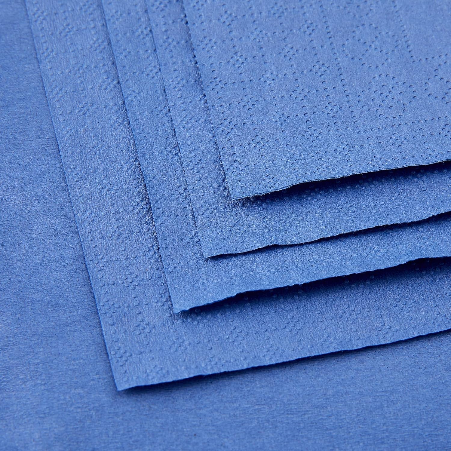 SER4230239 Servilleta 40 X 40, 2 capas, pliegue 1/4, 100 servilletas, 2 capas, borde liso, azul