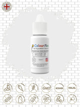 Sugarflair Colourflex Color alimentario a base de aceite blanco, colorante alimentario líquido altamente concentrado, colorante alimentario para crema de mantequilla, chocolate, masa, fondant, glaseado y más - 15 ml