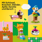 LEGO Classic Creative Animals, caja con ladrillos de colores, construye figuras de animales con ladrillos como perro, gato, conejo, hámster y pájaro, juguete de construcción para niños y niñas a partir de 5 años 11034 Juegos de construcción Besuche den LEGO-Store