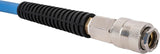 Enrollador de manguera automático Güde 10 m (presión de trabajo 12 bar, rotación de 180°, manguera de aire comprimido extremadamente flexible, resistente al aceite y a la temperatura, rosca de conexión 1/4", soporte de pared)