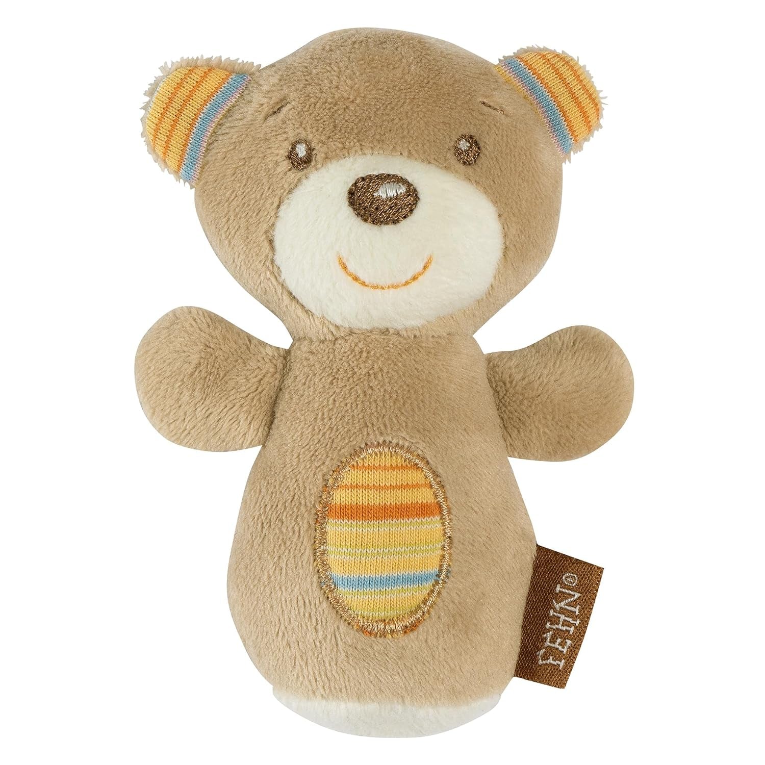 Fehn mini sonajero nutria - mini juguete de agarre para hacer sonar, tocar y jugar con un animal de tela suave y tierno - un fiel compañero para bebés y niños pequeños a partir de 0 meses Baby Toys Naty Shop Teddy