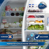 CARE + PROTECT Contenedor de alimentos inteligente, perfectamente apilable, organizador frigorífico, protege los alimentos de la humedad, mantiene los alimentos frescos por más tiempo, 2,15 l Cajas de conservación de alimentos Naty Shop