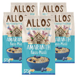 Allos, muesli de frutos rojos sin azúcar, paquete 5 x 500 gramos Cereales Naty Shop Muesli a base de amaranto