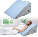 Almohada de plumas ajustable de espuma de alta densidad, almohada ergonómica para la espalda para cama y sofá, almohada de lectura antirreflujo para dormir, jugar, mirar televisión (pesada)