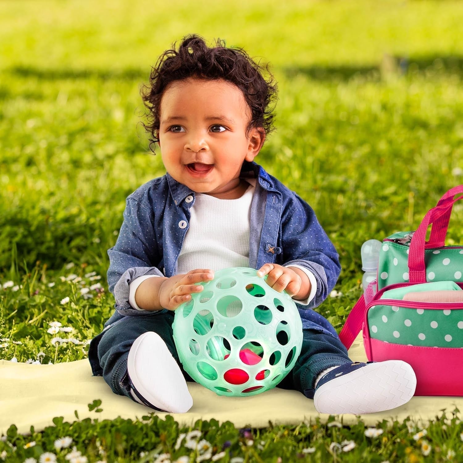 B. juguetes Juguete bebé Juguete bebé juguete de motricidad con luz - juguete bebé para recién nacidos, niñas y niños a partir de 0 meses, sin PVC Bebe Toys Naty Shop