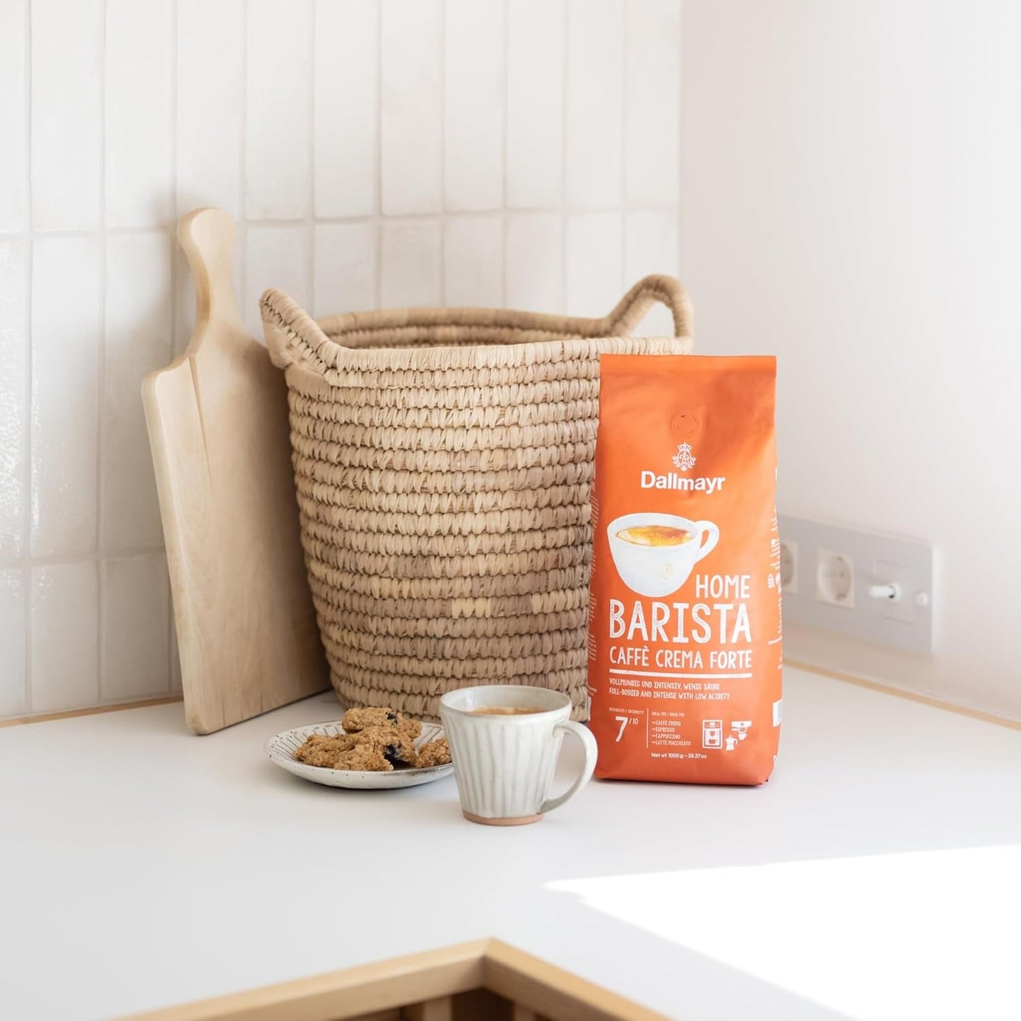 En casa Barista Caffé Crema Forte 1000g granos enteros