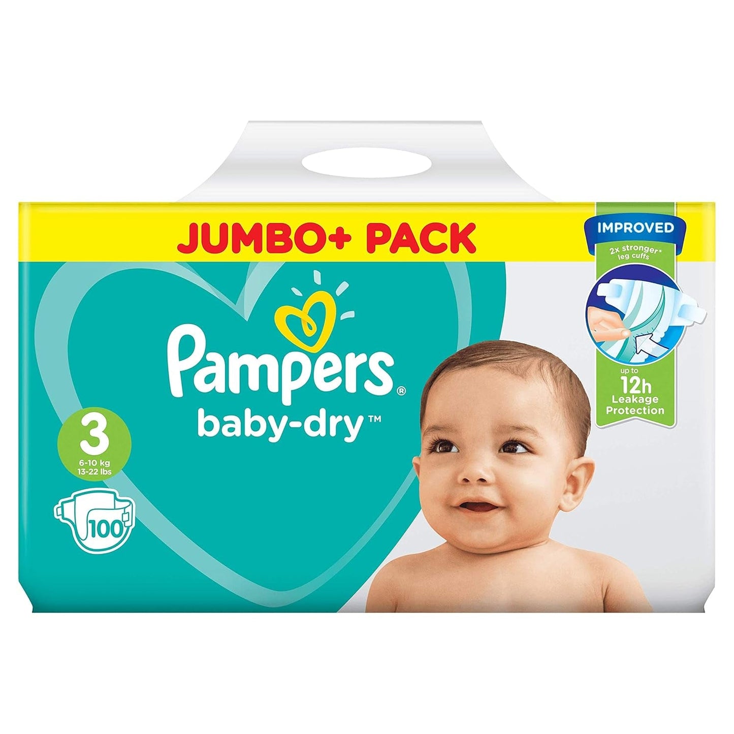 Pañales Pampers (versión antigua), talla 3 (6-10 kg), 100 piezas,