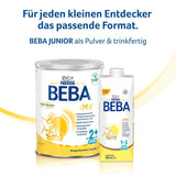 BEBA Junior 2+ bebida láctea a partir de 2 años, Con HMO, Contenido de proteínas apropiado para la edad, Solo lactosa, Sin aceite de palma, Sin aceite de pescado, Comida para niños pequeños, Leche en polvo para bebés, Paquete de 3 (3 x 800 g)