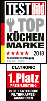 Máquina de café expreso Clatronic® | Cafetera espresso automática para 12-14 tazas (aprox. 1,5 litros) | Cafetera espresso con filtro y sistema antigoteo | 900W | Cafetera espresso KA 3473 Negra