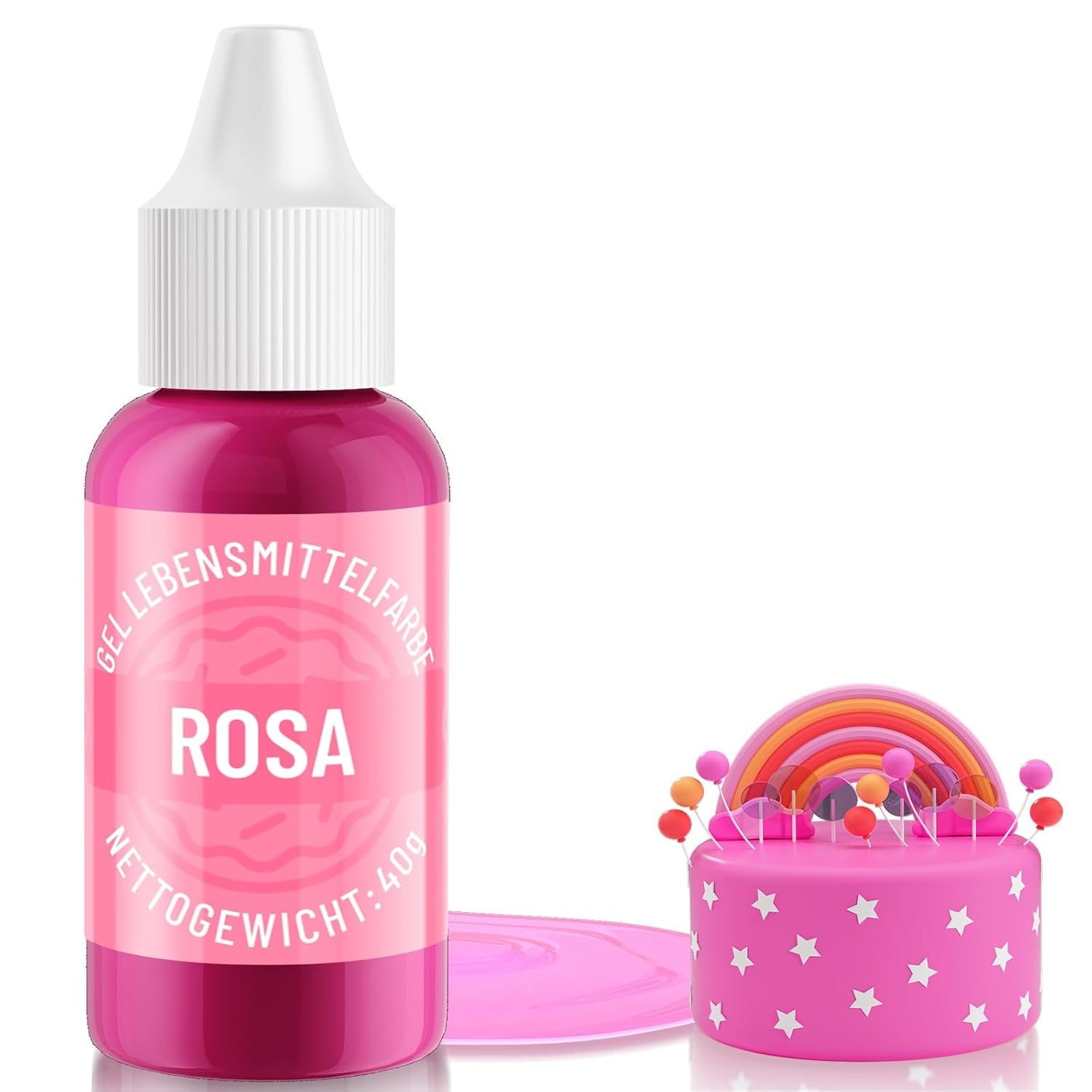 Colorante alimentario en gel negro - 40 g de colorante alimentario a base de gel, colorante alimentario sin azúcar, altamente concentrado, para hornear pasteles, macarrones, glaseado, fondant, galletas, donuts