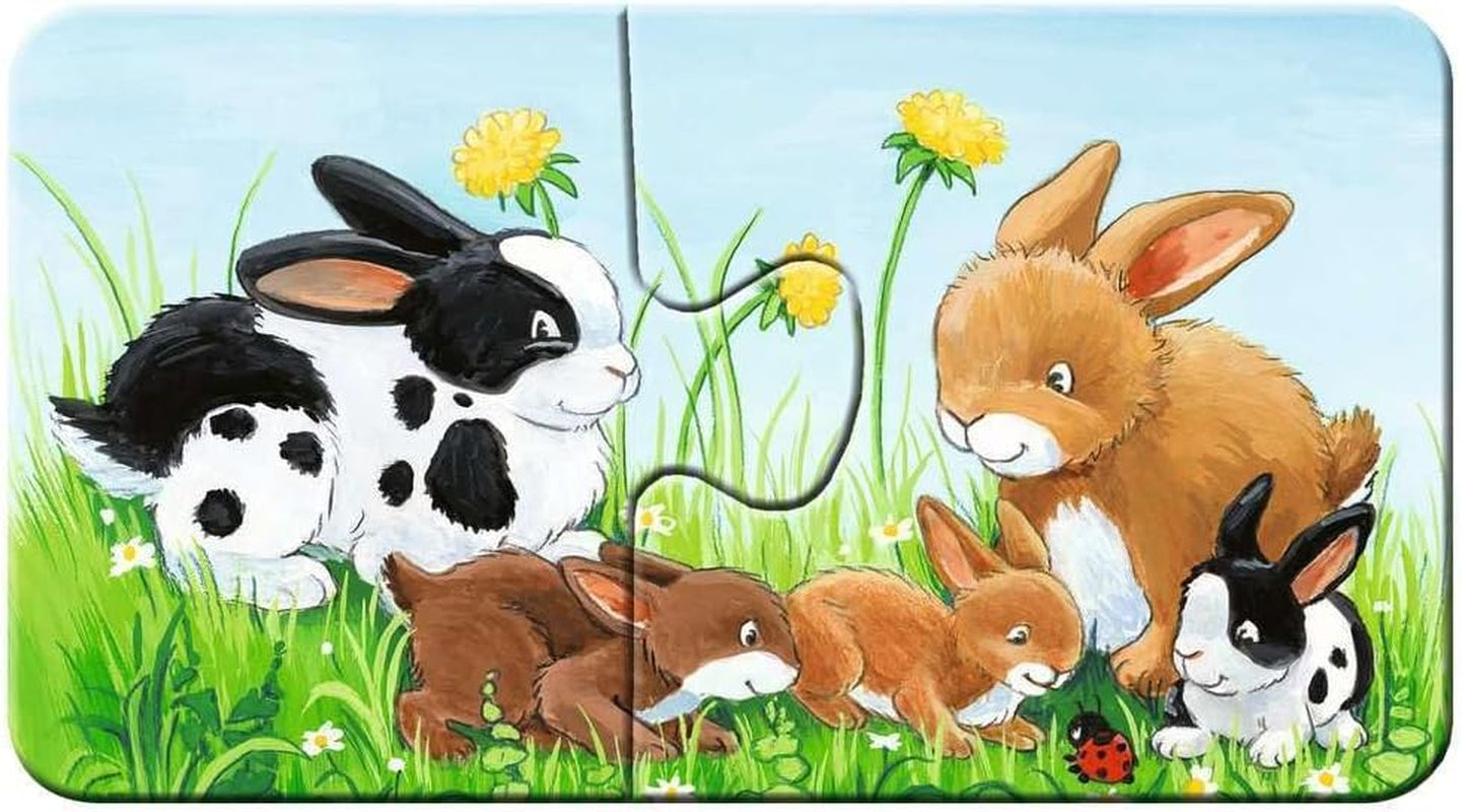 Puzzle para niños Ravensburger - 05072 Familias de animales de granja - Mi primer puzzle 9X2 - Puzzle para niños de 2 años Puzzle Naty Shop