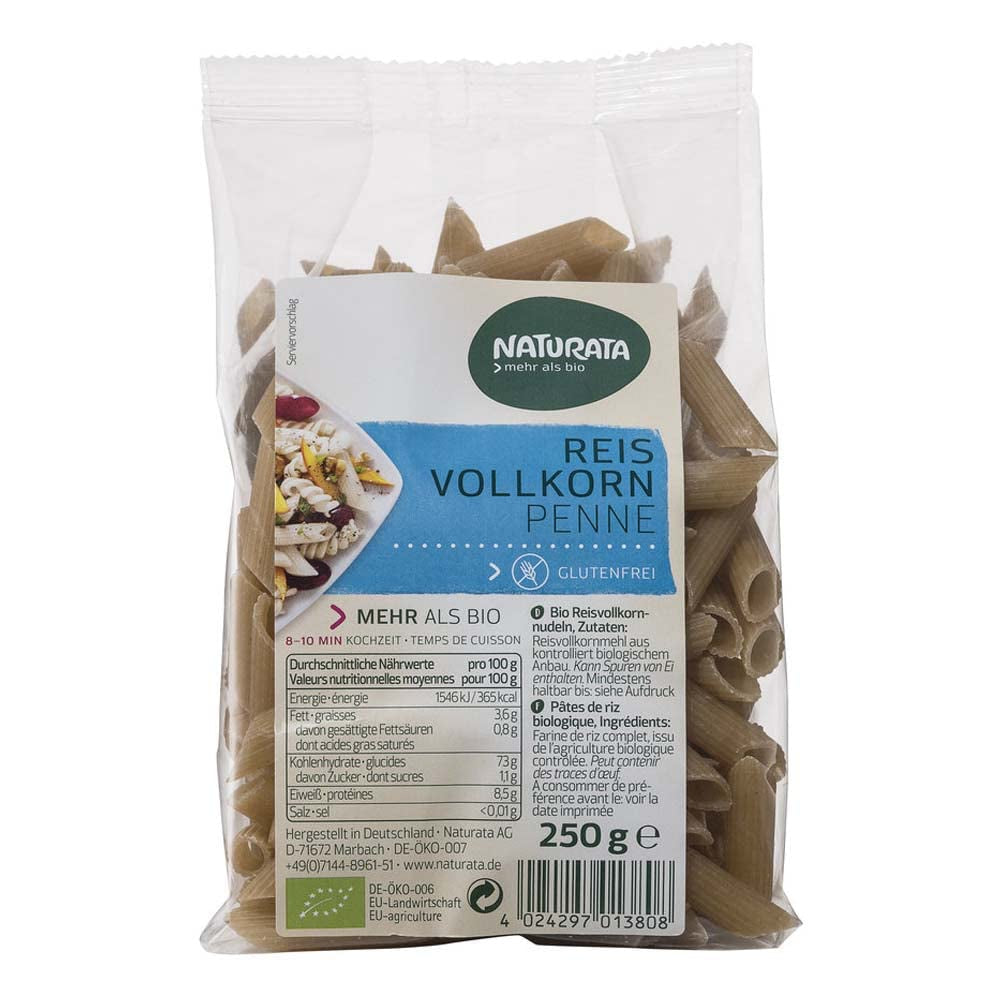 Penne orgánico, arroz integral (1 x 250 g)