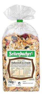 Seitenbacher Müsli Ballaststoff Und Frucht I Ohne Zugesetzten Zucker I Ohne Zugesetztes Fett I (1 X 750 G) Cereales Naty Shop 1
