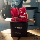 CARROUX Espresso, Bohnen ganze (6x 500 g). Para Siebträger u. Kaffee-Volllautomaten. Frisch geröstete Kaffeebohnen der Privat-Rösterei aus Hamburg