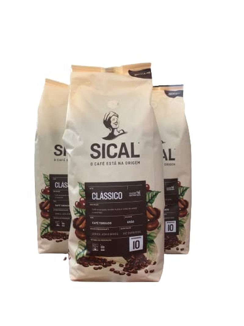, Café tostado portugués en grano, 3 x 1 kg