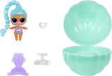 Jajaja ¡Sorpresa! Mermaid Makeover Magic Baby Sisters - Cola de sirena que cambia de color con bola de almeja para exhibición, 6 muñecas coleccionables - Edades 4+