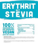 Eritritol + Stevia Sustituto natural del azúcar sin calorías 1:1, 1 Kg Edulcorantes Naty Shop